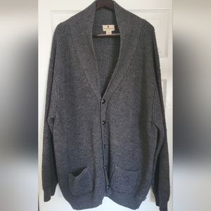 Men's Charcoal Grey Wool Sweater 2XLT Woolrich